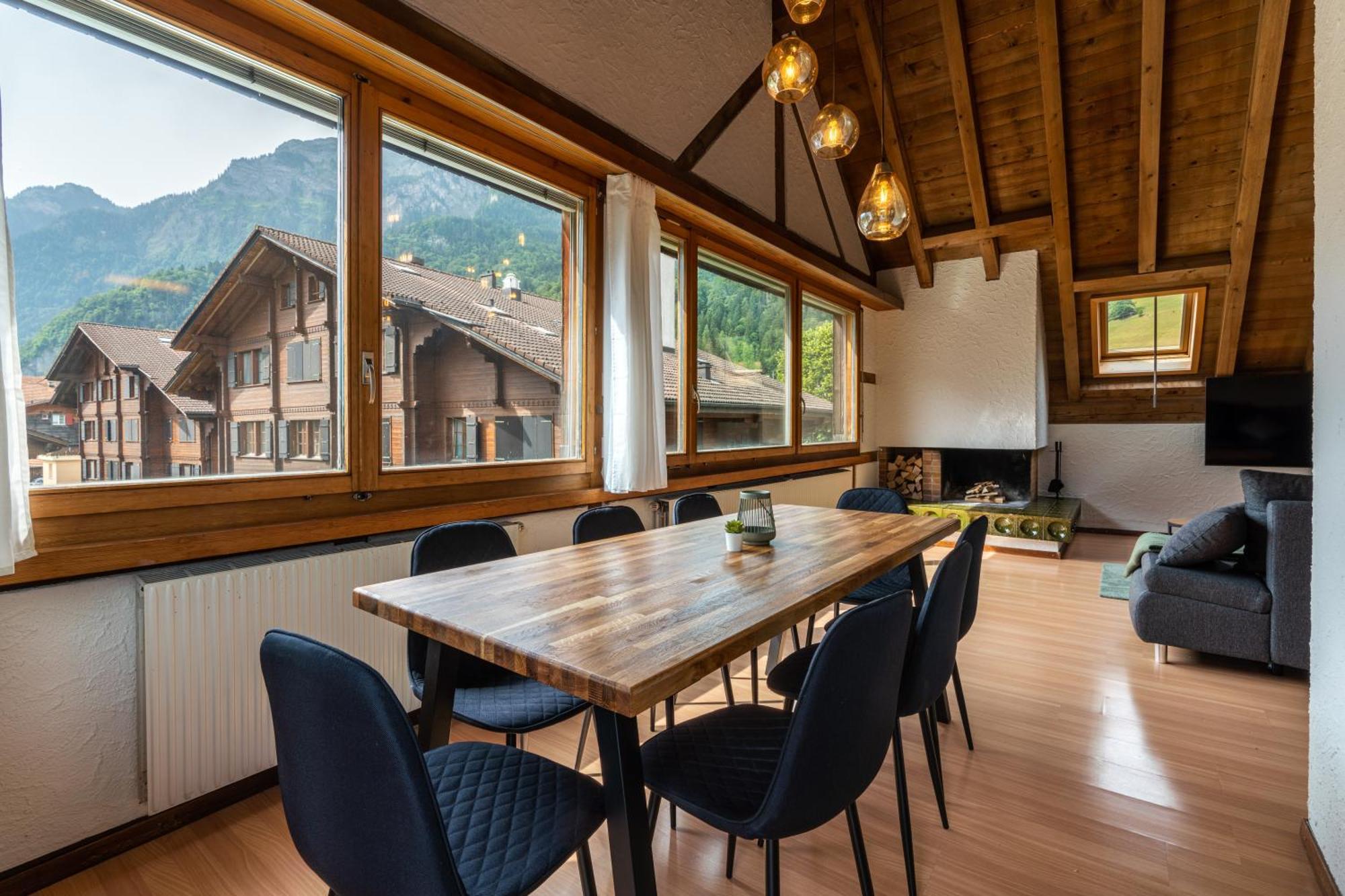 Jungfrau-View Apartment, Terrace & Free Parking Wilderswil Exterior photo